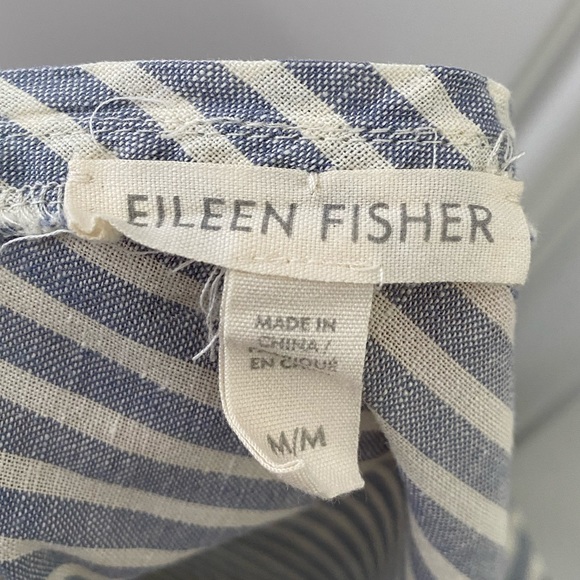Eileen Fisher Stripe Hemp & Organic Cotton Dress - Picture 5 of 6